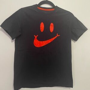 Nike Black Tee with Red Graphic Design
